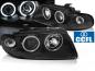 Preview: LED Angel Eyes Scheinwerfer für Audi A4 B5 94-98 schwarz CCFL